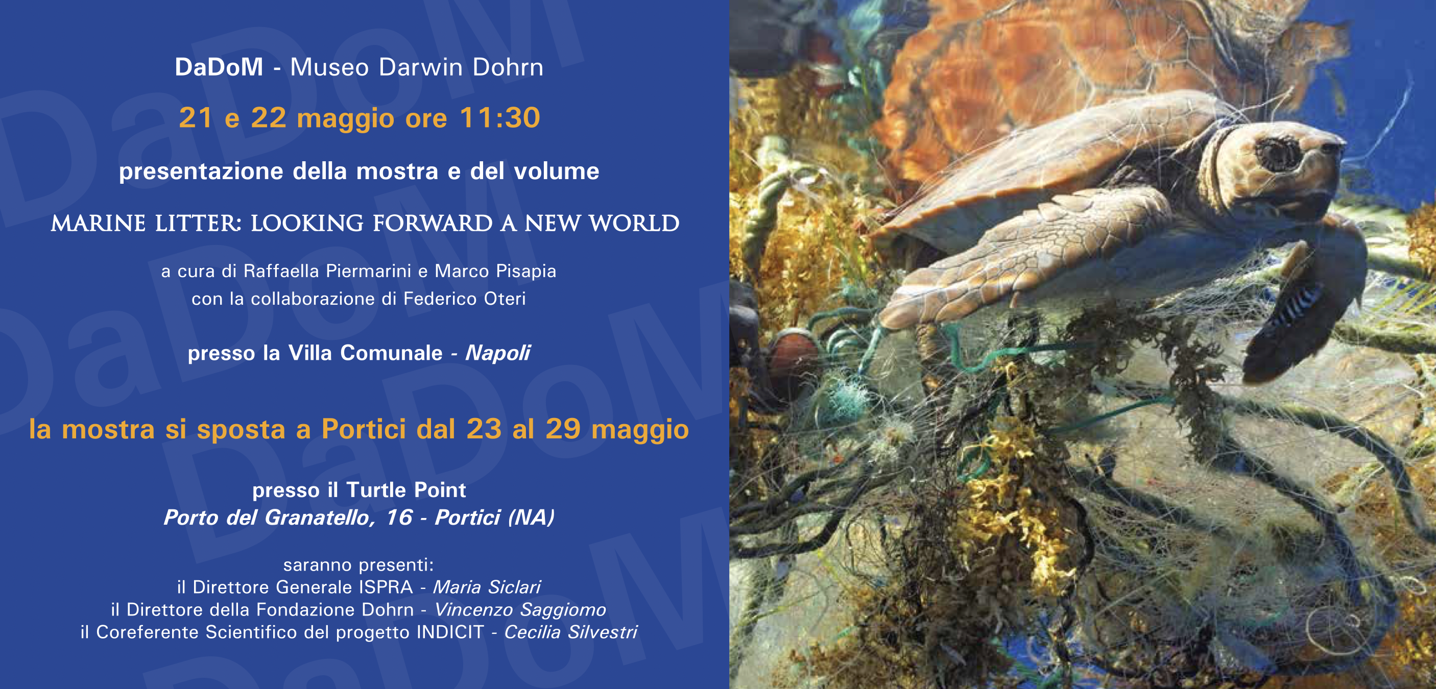 Presentazione della mostra e del volume "Marine litter: looking forward a new world"